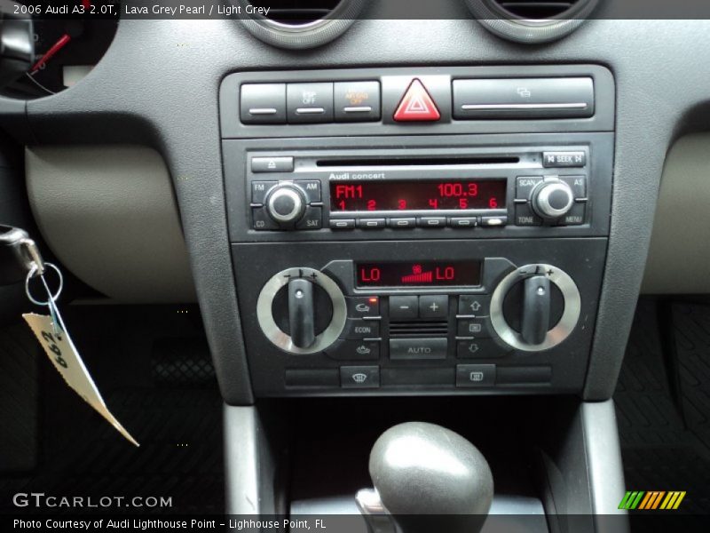 Lava Grey Pearl / Light Grey 2006 Audi A3 2.0T
