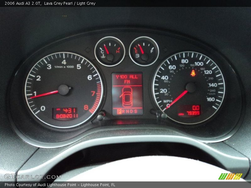 Lava Grey Pearl / Light Grey 2006 Audi A3 2.0T