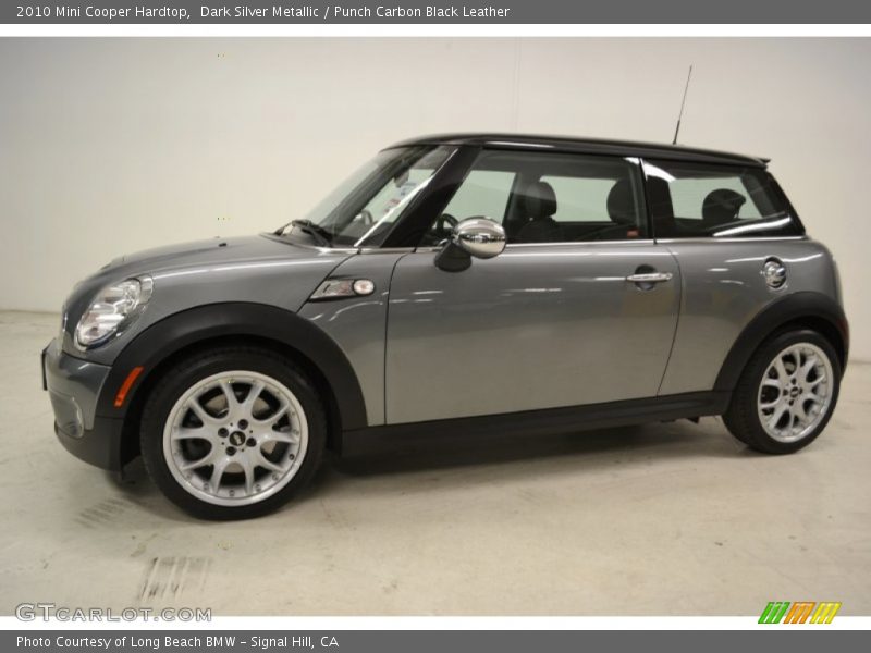 Dark Silver Metallic / Punch Carbon Black Leather 2010 Mini Cooper Hardtop