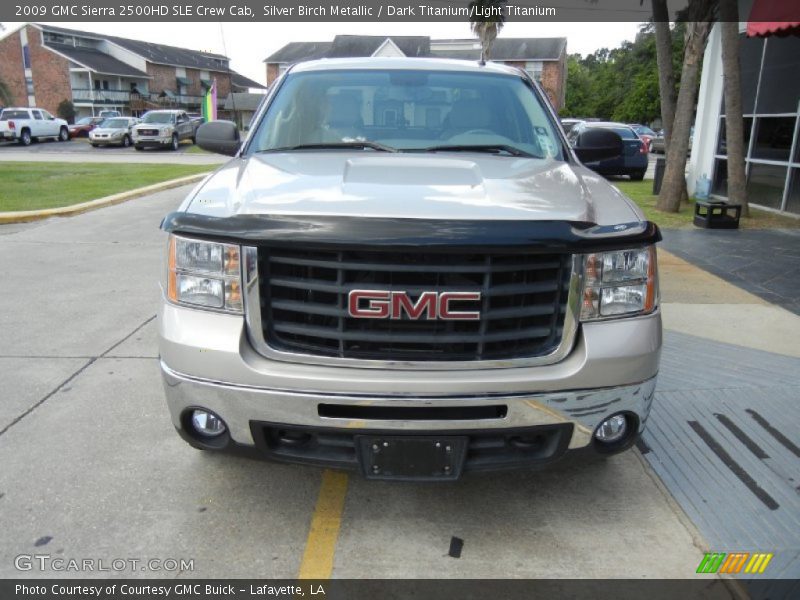 Silver Birch Metallic / Dark Titanium/Light Titanium 2009 GMC Sierra 2500HD SLE Crew Cab