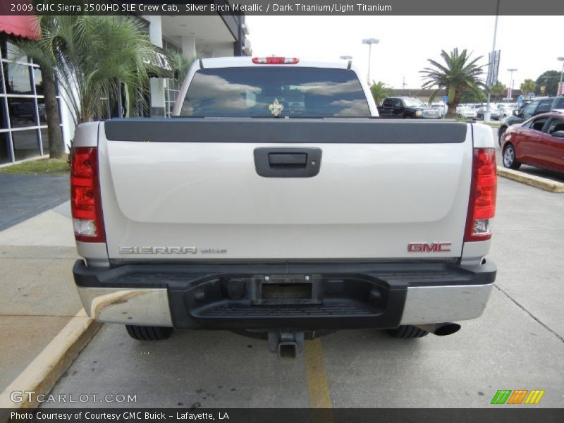 Silver Birch Metallic / Dark Titanium/Light Titanium 2009 GMC Sierra 2500HD SLE Crew Cab