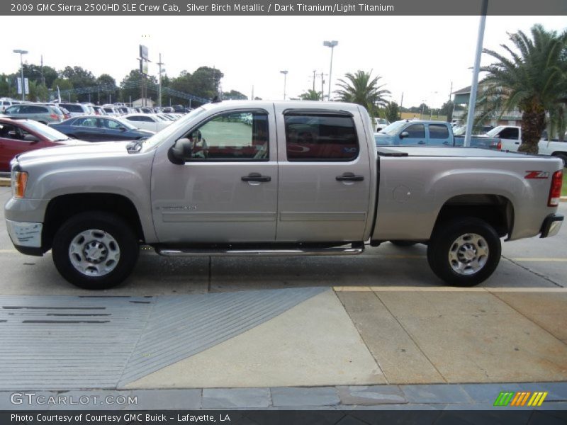 Silver Birch Metallic / Dark Titanium/Light Titanium 2009 GMC Sierra 2500HD SLE Crew Cab