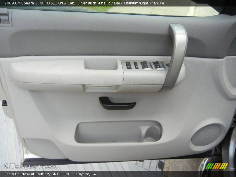 Silver Birch Metallic / Dark Titanium/Light Titanium 2009 GMC Sierra 2500HD SLE Crew Cab