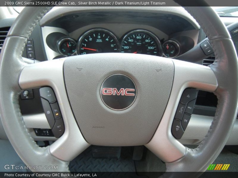  2009 Sierra 2500HD SLE Crew Cab Steering Wheel
