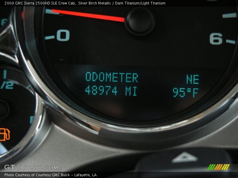 Silver Birch Metallic / Dark Titanium/Light Titanium 2009 GMC Sierra 2500HD SLE Crew Cab
