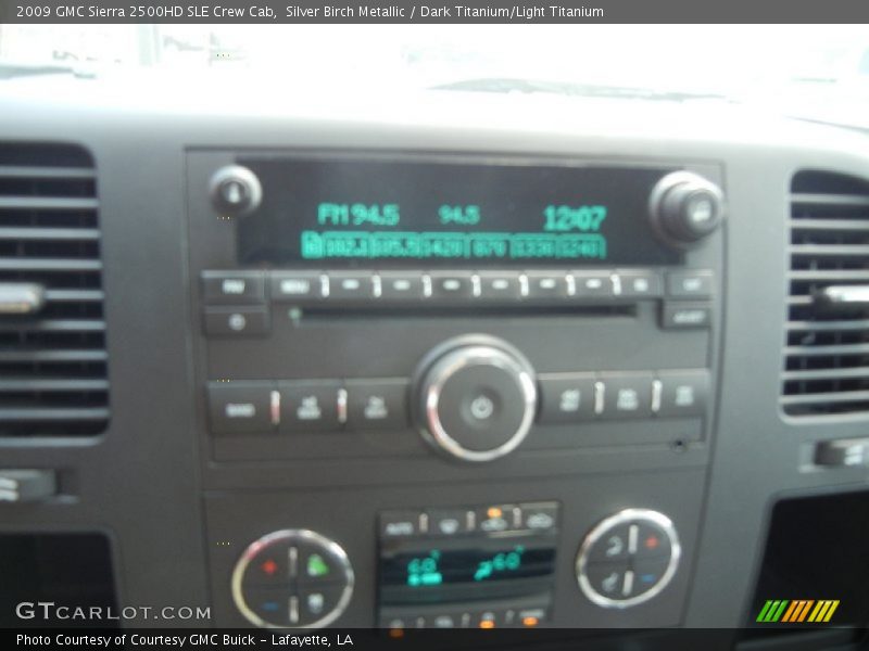 Silver Birch Metallic / Dark Titanium/Light Titanium 2009 GMC Sierra 2500HD SLE Crew Cab