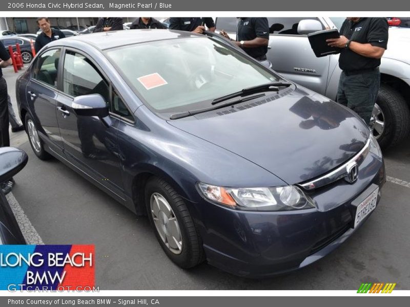 Magnetic Pearl / Blue 2006 Honda Civic Hybrid Sedan