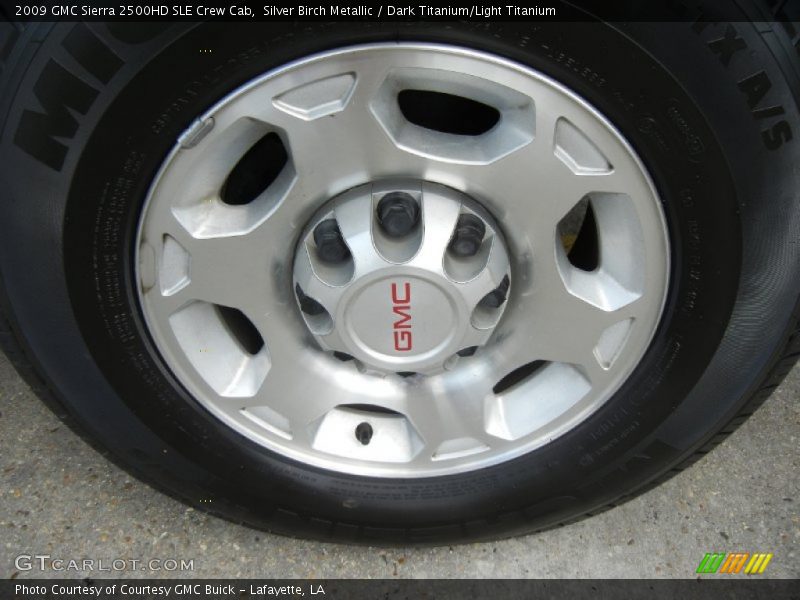 Silver Birch Metallic / Dark Titanium/Light Titanium 2009 GMC Sierra 2500HD SLE Crew Cab