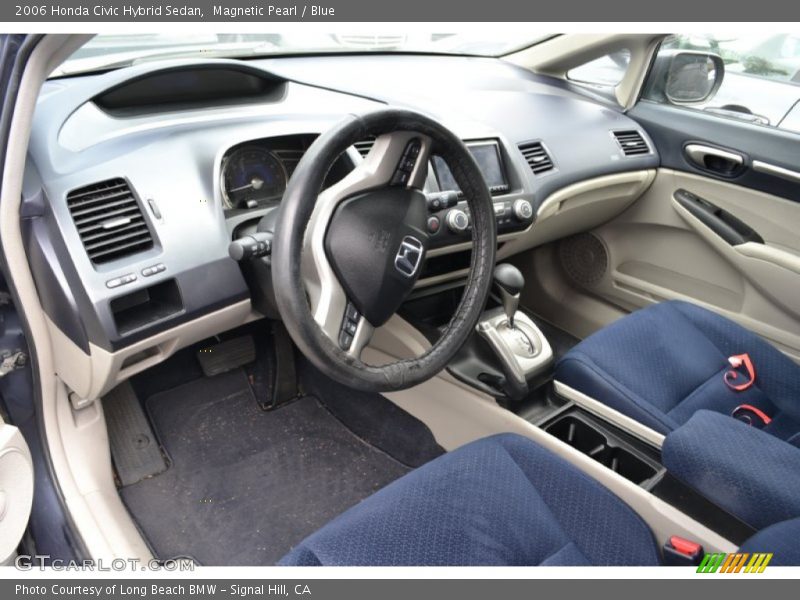 Magnetic Pearl / Blue 2006 Honda Civic Hybrid Sedan