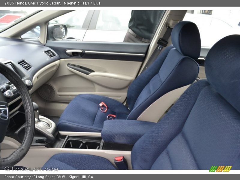 Magnetic Pearl / Blue 2006 Honda Civic Hybrid Sedan