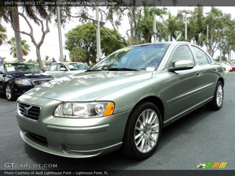 Willow Green Metallic / Taupe/Light Taupe 2007 Volvo S60 2.5T
