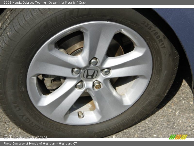Ocean Mist Metallic / Gray 2008 Honda Odyssey Touring