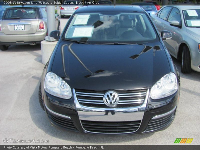Black / Art Grey 2008 Volkswagen Jetta Wolfsburg Edition Sedan