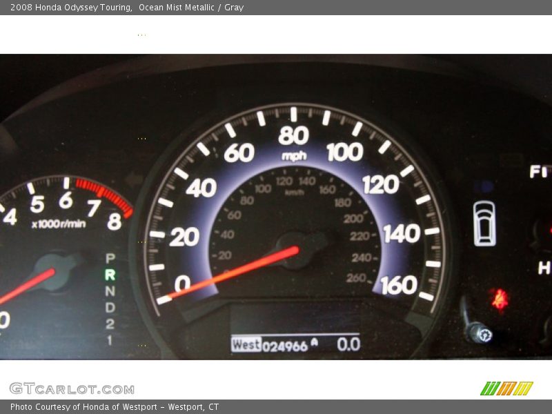 Ocean Mist Metallic / Gray 2008 Honda Odyssey Touring