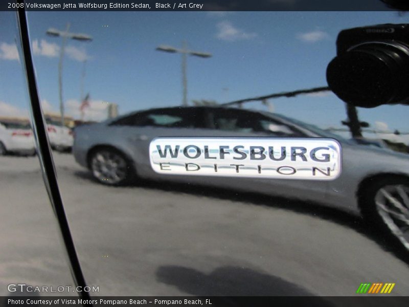 Black / Art Grey 2008 Volkswagen Jetta Wolfsburg Edition Sedan