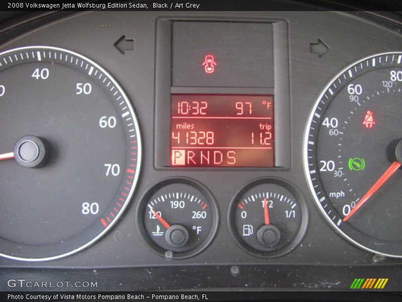 Black / Art Grey 2008 Volkswagen Jetta Wolfsburg Edition Sedan