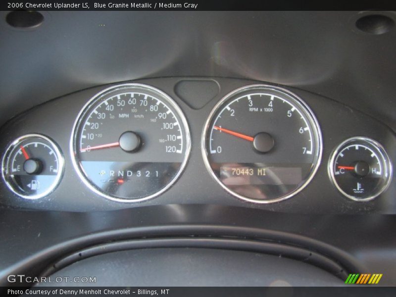 Blue Granite Metallic / Medium Gray 2006 Chevrolet Uplander LS