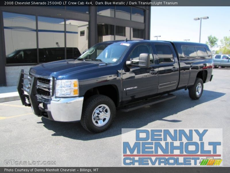 Dark Blue Metallic / Dark Titanium/Light Titanium 2008 Chevrolet Silverado 2500HD LT Crew Cab 4x4