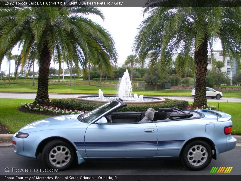 Light Blue Pearl Metallic / Gray 1992 Toyota Celica GT Convertible