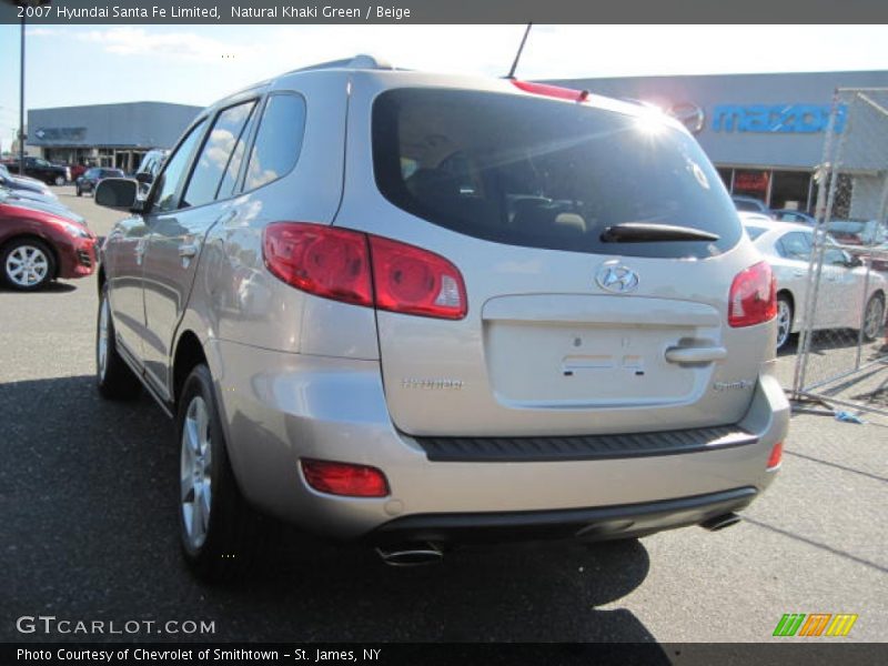Natural Khaki Green / Beige 2007 Hyundai Santa Fe Limited