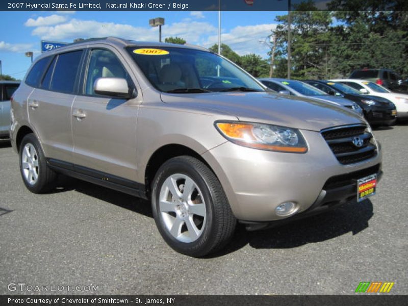 Natural Khaki Green / Beige 2007 Hyundai Santa Fe Limited