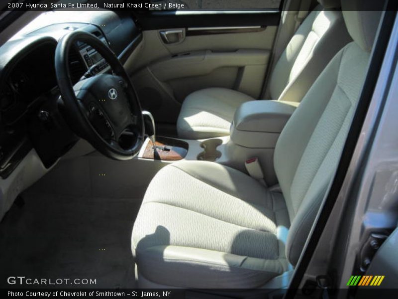 Natural Khaki Green / Beige 2007 Hyundai Santa Fe Limited
