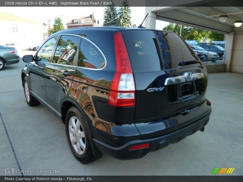 Nighthawk Black Pearl / Black 2008 Honda CR-V EX-L 4WD