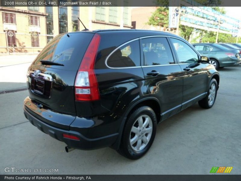 Nighthawk Black Pearl / Black 2008 Honda CR-V EX-L 4WD