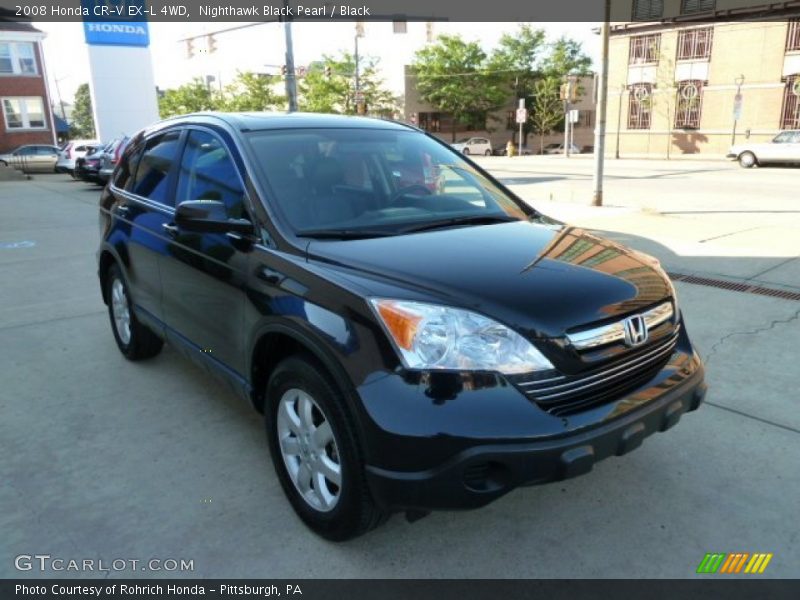 Nighthawk Black Pearl / Black 2008 Honda CR-V EX-L 4WD