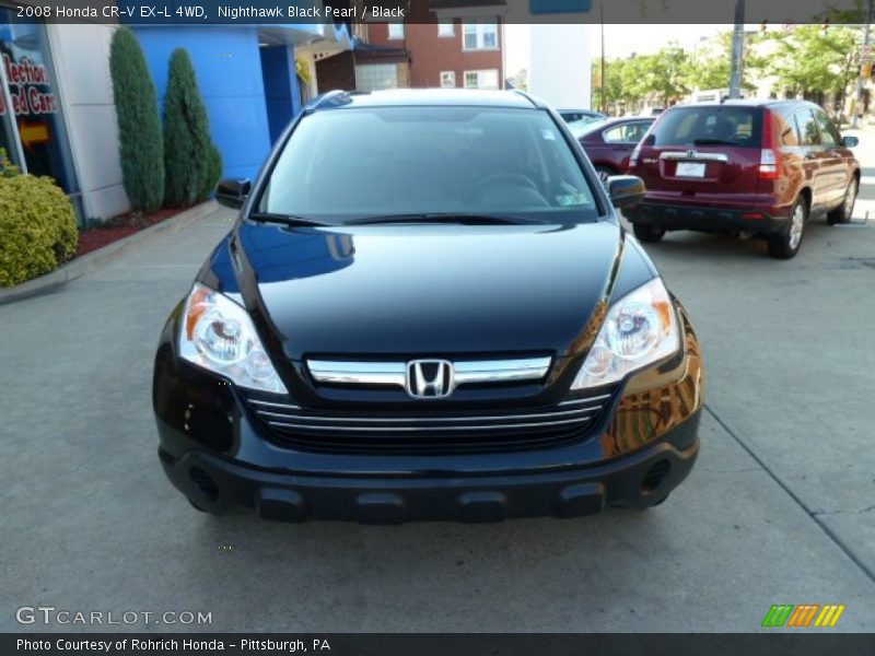 Nighthawk Black Pearl / Black 2008 Honda CR-V EX-L 4WD