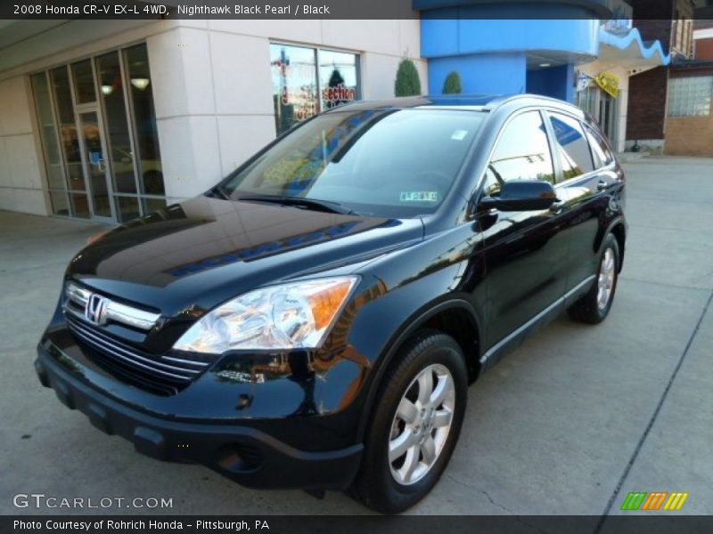 Nighthawk Black Pearl / Black 2008 Honda CR-V EX-L 4WD