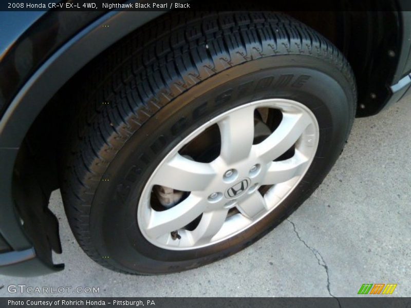 Nighthawk Black Pearl / Black 2008 Honda CR-V EX-L 4WD