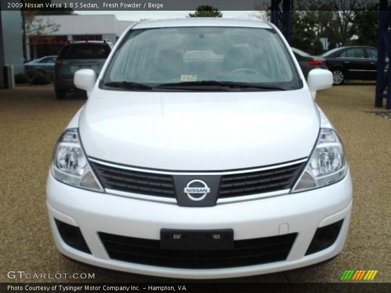 Fresh Powder / Beige 2009 Nissan Versa 1.8 S Sedan