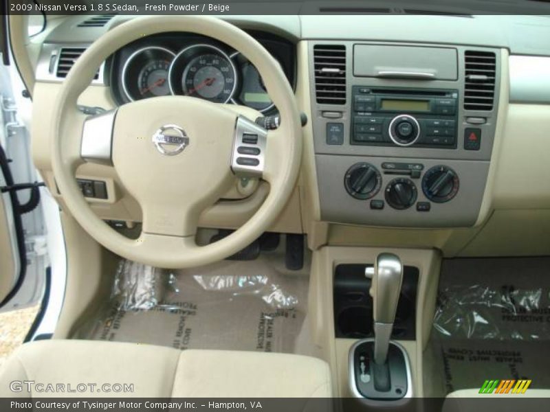 Fresh Powder / Beige 2009 Nissan Versa 1.8 S Sedan