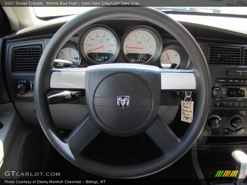 Marine Blue Pearl / Dark Slate Gray/Light Slate Gray 2007 Dodge Charger