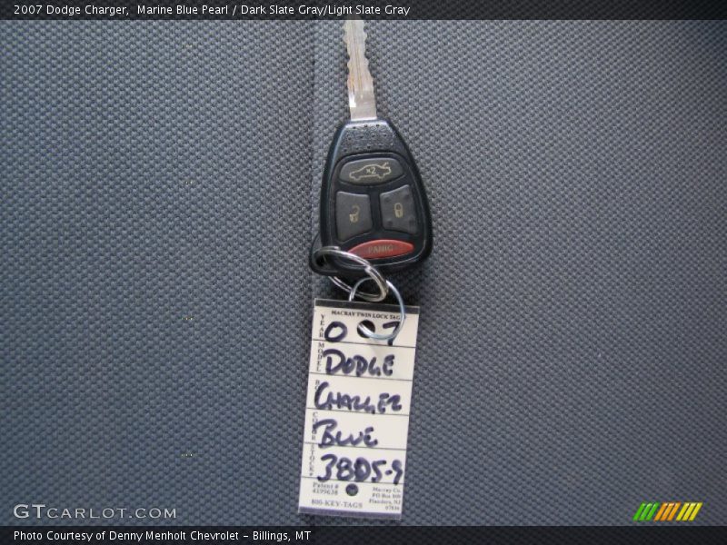 Marine Blue Pearl / Dark Slate Gray/Light Slate Gray 2007 Dodge Charger