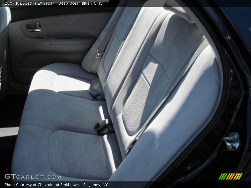 Deep Ocean Blue / Gray 2007 Kia Spectra EX Sedan