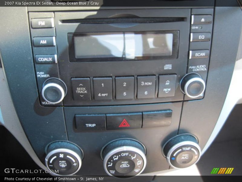 Deep Ocean Blue / Gray 2007 Kia Spectra EX Sedan