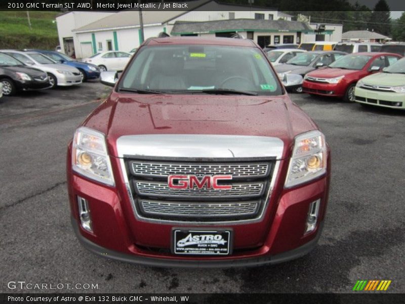 Merlot Jewel Metallic / Jet Black 2010 GMC Terrain SLT AWD
