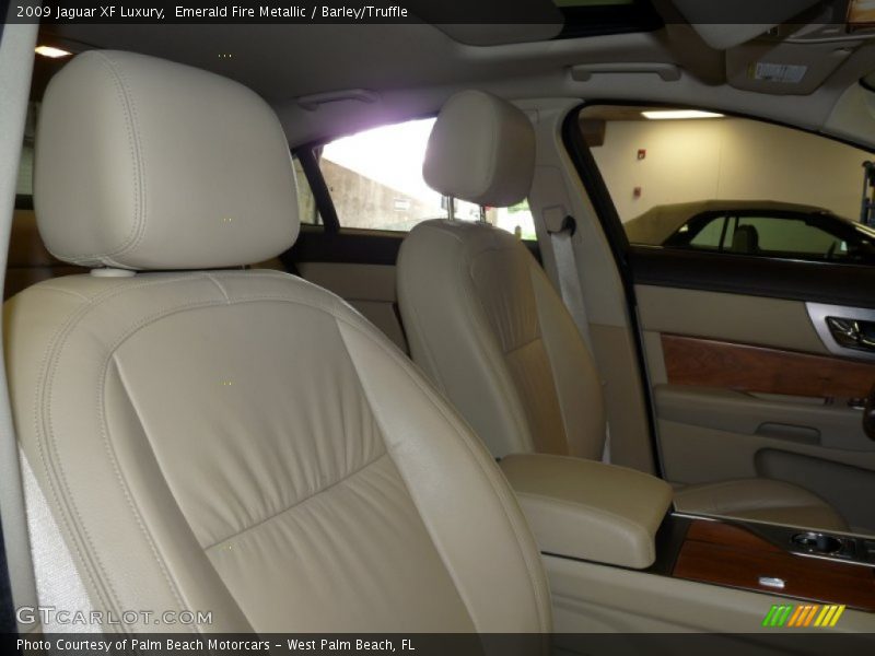 Emerald Fire Metallic / Barley/Truffle 2009 Jaguar XF Luxury