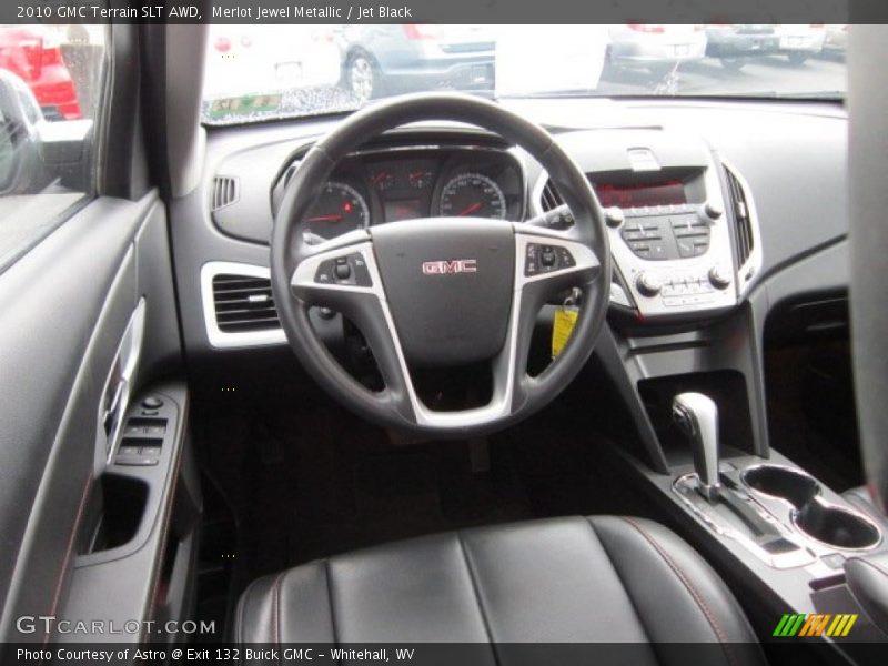 Merlot Jewel Metallic / Jet Black 2010 GMC Terrain SLT AWD