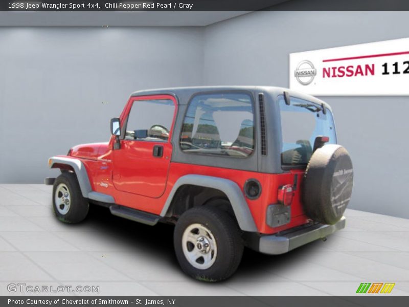 Chili Pepper Red Pearl / Gray 1998 Jeep Wrangler Sport 4x4