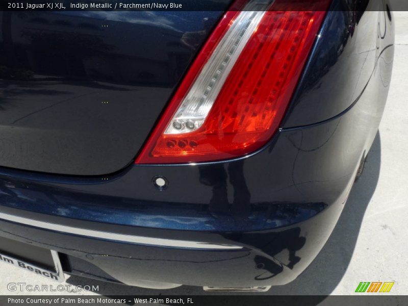 Indigo Metallic / Parchment/Navy Blue 2011 Jaguar XJ XJL