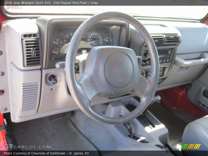 Chili Pepper Red Pearl / Gray 1998 Jeep Wrangler Sport 4x4