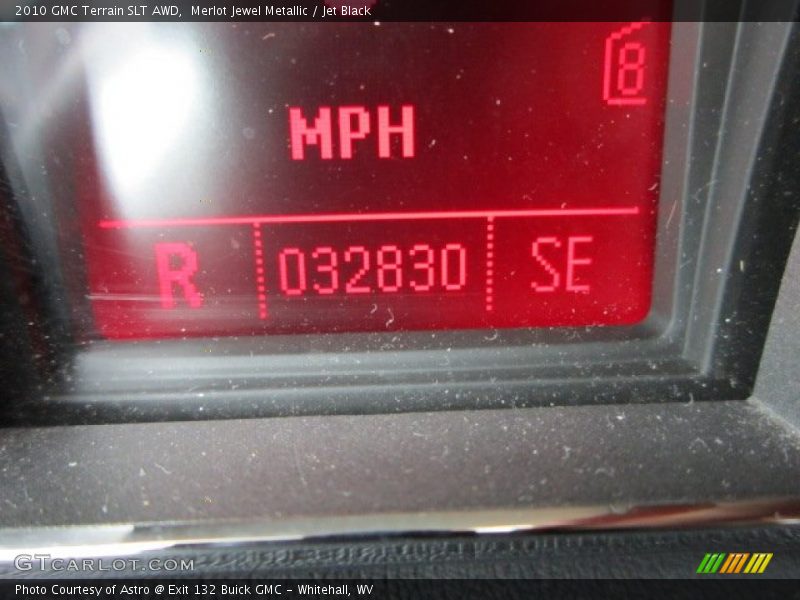Merlot Jewel Metallic / Jet Black 2010 GMC Terrain SLT AWD