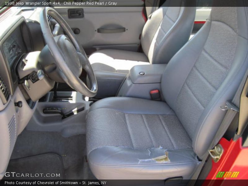 Chili Pepper Red Pearl / Gray 1998 Jeep Wrangler Sport 4x4
