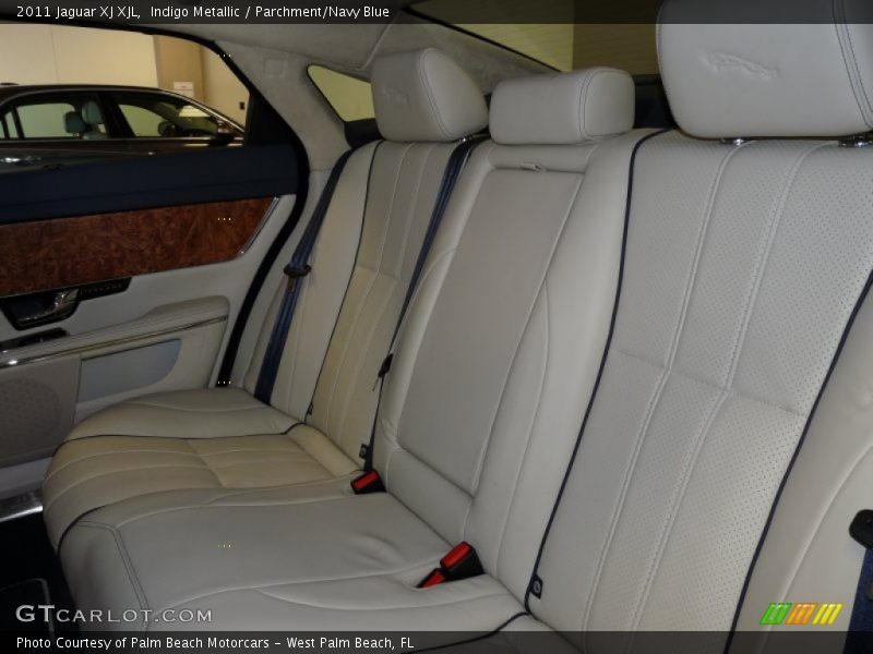 Indigo Metallic / Parchment/Navy Blue 2011 Jaguar XJ XJL