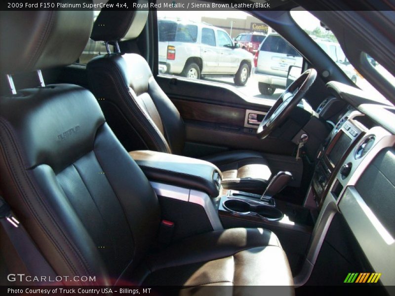 Royal Red Metallic / Sienna Brown Leather/Black 2009 Ford F150 Platinum SuperCrew 4x4