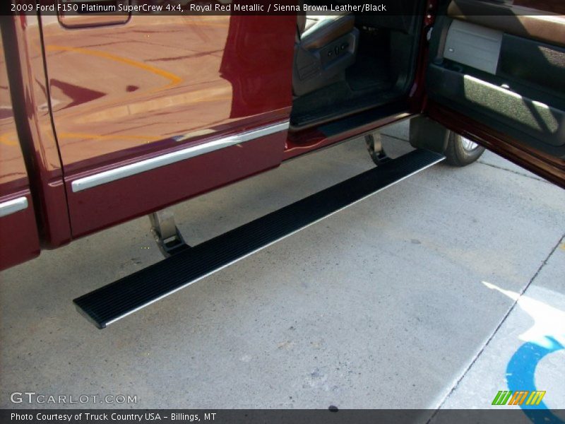 Royal Red Metallic / Sienna Brown Leather/Black 2009 Ford F150 Platinum SuperCrew 4x4