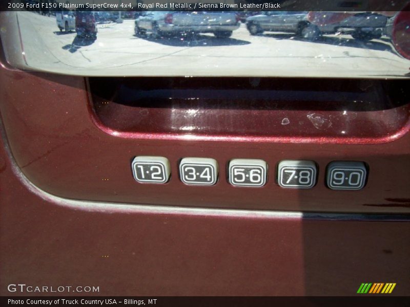 Royal Red Metallic / Sienna Brown Leather/Black 2009 Ford F150 Platinum SuperCrew 4x4